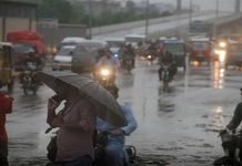 Low lying areas in Karachi inundated after heavy rain
