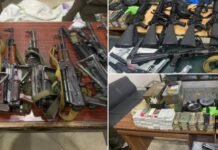 Police seize huge cache of weapons from PTI leader’s house in Lahore Arms - The News Today - TNT