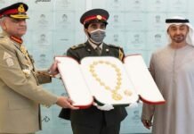 UAE President confers Order of Union Medal on Army Chief Bajwa Award - The News Today - TNT