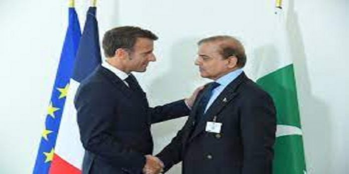 Shehbaz and Macron Shehbaz and Macron - The News Today - TNT
