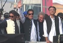 With Imran on container, PTI long march heads to Kamoke Imran - The News Today - TNT