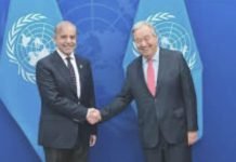 Pakistan’s Prime Minister Urges UN to Intervene on Kashmir, Warns Against Indian Aggression in South Asia Shahbaz Shareef and UN Secretary General