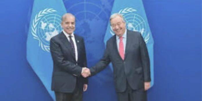 Untitled design (40) Shahbaz Shareef and UN Secretary General