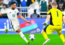 Saudi Arabia Edge Indonesia 3-2 in Thrilling 2026 World Cup Play-off Opener Saudi Arabia vs Indonesia foodball match is being played