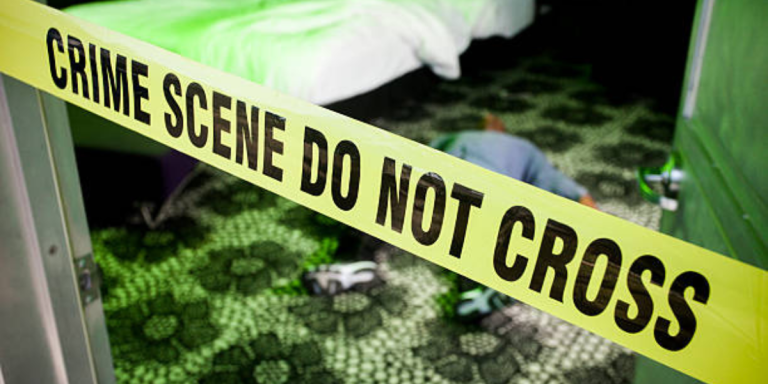 police investigate a suspected suicide case