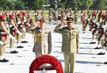 UK Army Chief Calls on COAS Asim Munir at GHQ