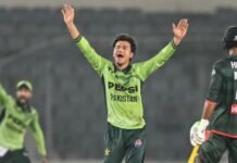 Maaz Sadaqat’s all-round show powers Pakistan to 128-run win over Bangladesh, series level 1-1 Maaz Sadaqat’s all-round show powers Pakistan to 128-run win over Bangladesh, series level 1-1