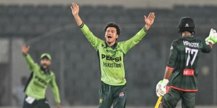 Untitled design - 2026-03-14T050000.703 Maaz Sadaqat’s all-round show powers Pakistan to 128-run win over Bangladesh, series level 1-1