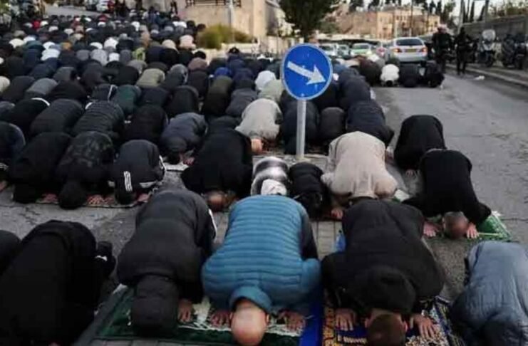 Eid prayers held outside Jerusalem’s old city as Al-Aqsa Mosque remains closed amid Israel-Iran war