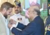 President Zardari confers civil awards on Pakistani and foreign personalities President Zardari confers civil awards on Pakistani and foreign personalities