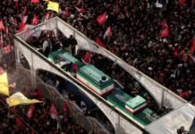 Iran says it hits U.S. military targets in Gulf, buries slain leader Khamenei Iran says it hits U.S. military targets in Gulf, buries slain leader Khamenei