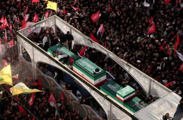 Iran says it hits U.S. military targets in Gulf, buries slain leader Khamenei Iran says it hits U.S. military targets in Gulf, buries slain leader Khamenei
