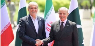 PM Shehbaz, Pezeshkian discuss regional tensions, bilateral cooperation PM Shehbaz Sharif-TNT Photo