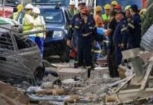 Six killed as building collapses after explosion in central Athens Six killed as building collapses after explosion in central Athens