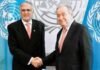 UN Chief, Pakistan FM discuss regional, global developments UN Chief, Pakistan FM Discuss Regional Peace, Global Security
