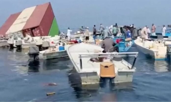 Two Ships Sink Near Strait of Hormuz After Projectile Attacks Two Ships Sink Near Strait of Hormuz After Projectile Attacks